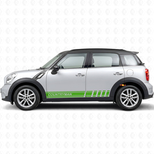 Calcomanía lateral de vinilo con franjas decorativas para MINI Countryman_3