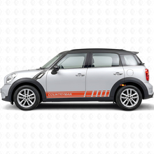 Calcomanía lateral de vinilo con franjas decorativas para MINI Countryman_4