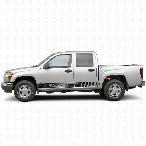 Calcomanía de vinilo de franjas laterales para GMC Canyon