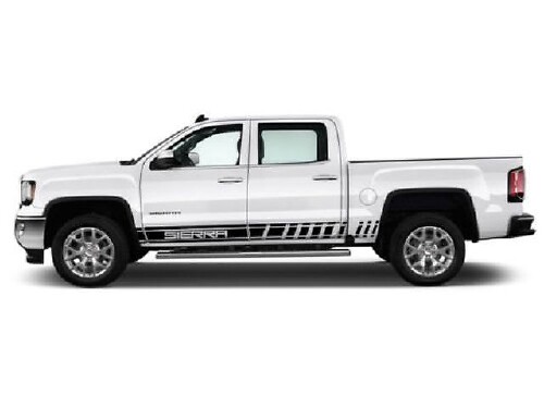 2 tiras gráficas de varios colores Sierra 3500 símbolo calcomanía de carreras de coches