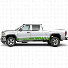 Pegatina de vinilo lateral con franjas de marca para GMC Sierra_3