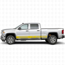 Pegatina de vinilo lateral con franjas de marca para GMC Sierra_5