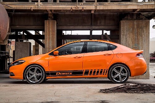 2X múltiples colores gráficos Dodge dardos símbolo coche carreras vinilo calcomanía pegatina