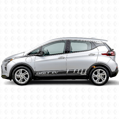 Calcomanía lateral de vinilo con franjas decorativas de marca para Chevrolet Bolt EUV