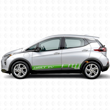 Calcomanía lateral de vinilo con franjas decorativas de marca para Chevrolet Bolt EUV_3