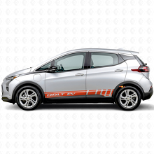 Calcomanía lateral de vinilo con franjas decorativas de marca para Chevrolet Bolt EUV_4
