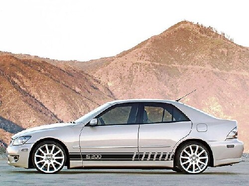 2X Gráficos de varios colores IS200 Símbolo Sport Car Racing Vinyl Decal Sticker