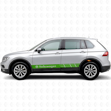 Calcomanía adhesiva lateral de rayas con logo VW para Volkswagen Tiguan_3