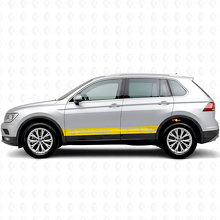 Calcomanía adhesiva lateral de rayas con logo VW para Volkswagen Tiguan_5