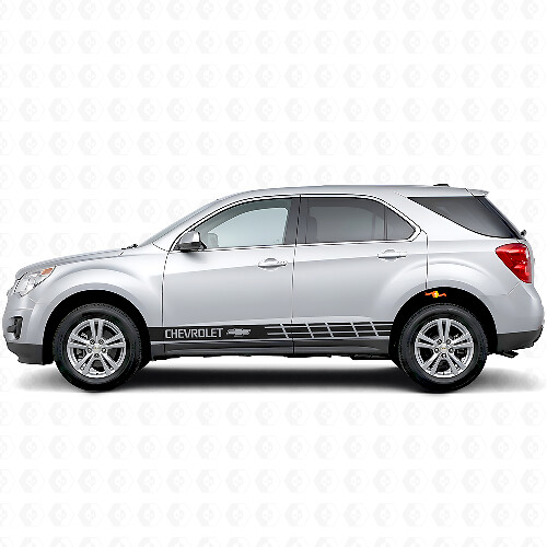Adhesivo de vinilo lateral con franjas y logotipo Chevy para Chevrolet Equinox