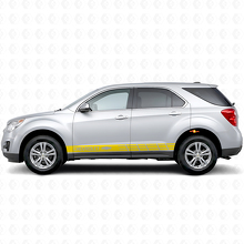 Adhesivo de vinilo lateral con franjas y logotipo Chevy para Chevrolet Equinox_5
