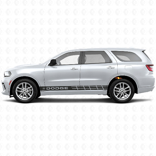 Pegatina adhesiva lateral de vinilo con rayas de marca para Dodge Durango