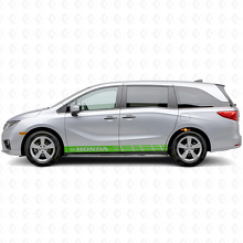 Calcomanía de vinilo con franjas decorativas para paneles laterales para Honda Odyssey_3