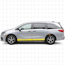 Calcomanía de vinilo con franjas decorativas para paneles laterales para Honda Odyssey_5