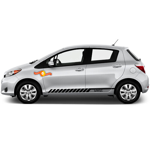 Etiqueta engomada de la etiqueta del vinilo del coche de la raya gráfica de carreras para TOYOTA Yaris 2012 - 2018