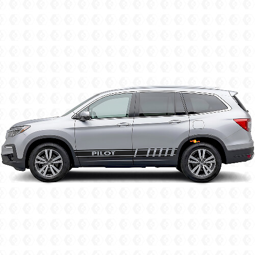Calcomanía de vinilo lateral con franjas de acento de marca para Honda Pilot