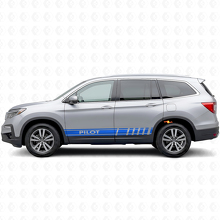 Calcomanía de vinilo lateral con franjas de acento de marca para Honda Pilot_2
