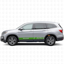 Calcomanía de vinilo lateral con franjas de acento de marca para Honda Pilot_3