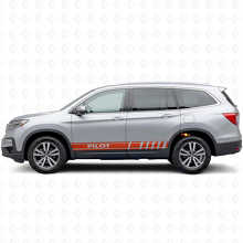 Calcomanía de vinilo lateral con franjas de acento de marca para Honda Pilot_4
