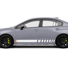 Kit de Calcomanías Laterales de Vinilo con Rayas de Carreras para Suba BRZ WRX Impreza_2