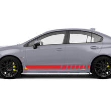 Kit de Calcomanías Laterales de Vinilo con Rayas de Carreras para Suba BRZ WRX Impreza_3