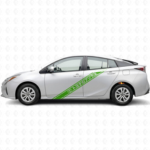 Pegatinas de vinilo laterales con rayas estilo japonés para Toyota Prius_3