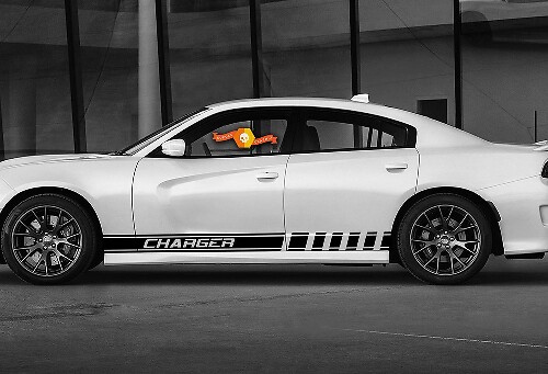 Kit de vinilo lateral con franjas de carreras para Dodge Charger