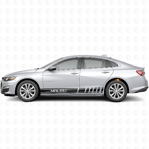 Calcomanía de Vinilo de Franjas Laterales para Chevrolet Malibu