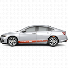 Adhesivo Vinilo Lateral de Franjas de Marca para Chevrolet Malibu_4