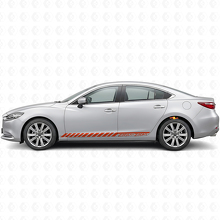 Calcomanía de vinilo lateral con franjas intermitentes Zoom-Zoom para Mazda Mazda6_4