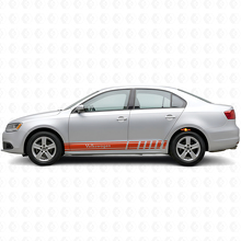 Pegatina de vinilo lateral con franjas de acento para Volkswagen Jetta_4