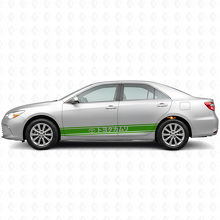 Pegatinas de vinilo con rayas de estilo japonés para la puerta lateral del Toyota Camry_3
