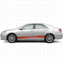 Pegatinas de vinilo con rayas de estilo japonés para la puerta lateral del Toyota Camry_4