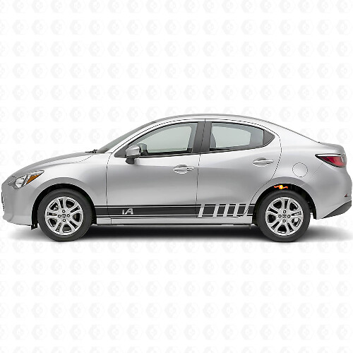 Kit de Pegatinas de Vinilo con Rayas Laterales iA Side Racing para Scion iA o Toyota Yaris iA