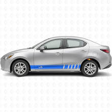 Kit de Pegatinas de Vinilo con Rayas Laterales iA Side Racing para Scion iA o Toyota Yaris iA_2