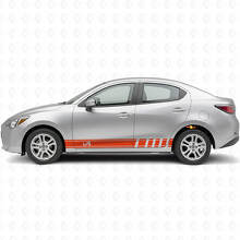 Kit de Pegatinas de Vinilo con Rayas Laterales iA Side Racing para Scion iA o Toyota Yaris iA_4