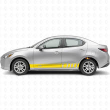 Kit de Pegatinas de Vinilo con Rayas Laterales iA Side Racing para Scion iA o Toyota Yaris iA_5