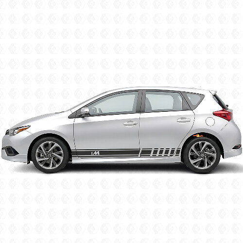 Kit de Pegatinas Laterales de Vinilo con Rayas y Símbolo iM para Coches Toyota Scion