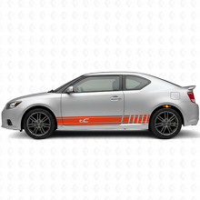 Kit de Calcomanías Vinilo Laterales Estilo Racing de Marca para Scion tC_4