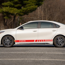 Calcomanía de vinilo con rayas laterales de carreras compatible con Kia Forte
 2