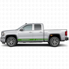 Calcomanía de vinilo lateral de franjas de acento para GMC Sierra_3