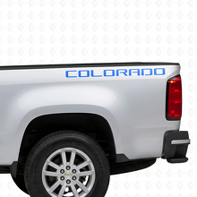 Calcomanía de vinilo con letras Colorado para costado de caja para Chevrolet Colorado_2