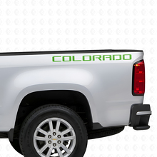 Calcomanía de vinilo con letras Colorado para costado de caja para Chevrolet Colorado_3