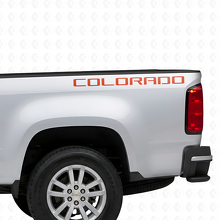 Calcomanía de vinilo con letras Colorado para costado de caja para Chevrolet Colorado_4