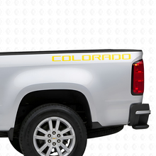 Calcomanía de vinilo con letras Colorado para costado de caja para Chevrolet Colorado_5