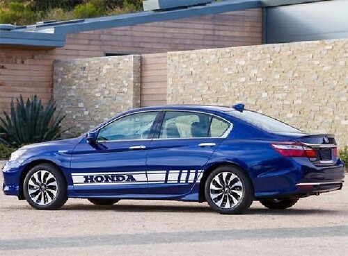 2X gráfico de varios colores Honda Accord Civic CR-Z calcomanía de vinilo de carreras de coches