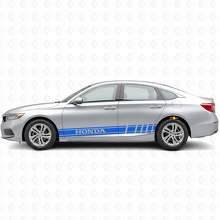 Pegatina adhesiva lateral de vinilo con rayas de competición de marca para Honda Accord_2
