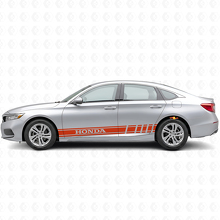 Pegatina adhesiva lateral de vinilo con rayas de competición de marca para Honda Accord_5