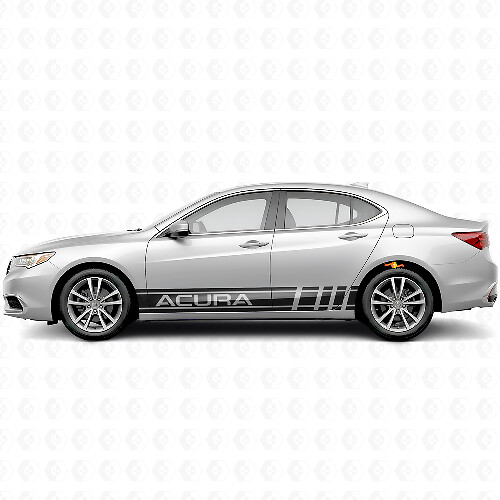 Juego de Pegatinas de Vinilo con Rayas Laterales de Estilo Racing para Acura ILX TLX RLX