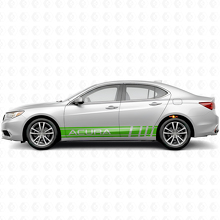 Juego de Pegatinas de Vinilo con Rayas Laterales de Estilo Racing para Acura ILX TLX RLX_3